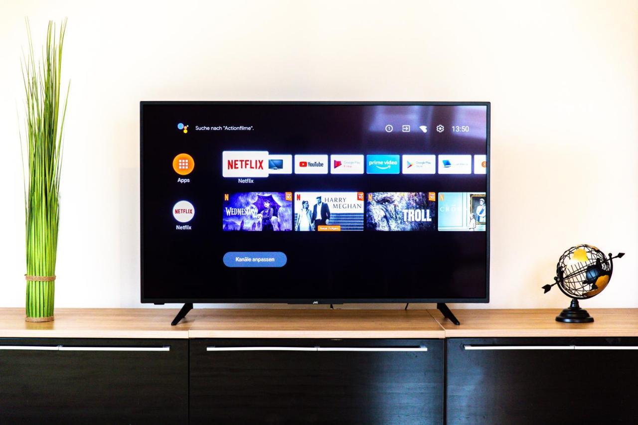 Moderne Dachgeschosswohnung - Parkplatz - Netflix Кобург Екстериор снимка